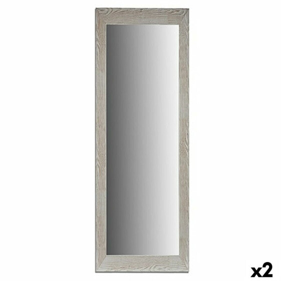 Настенное зеркало Деревянный Белый Cтекло 53,3 x 155 x 2 cm (2 штук)