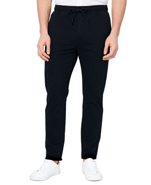 Men's Slim Fit Solid Drawstring Pants