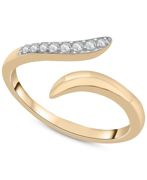 Diamond Bypass Ring (1/10 ct. t.w.) in 10k Gold, Created for Macy's