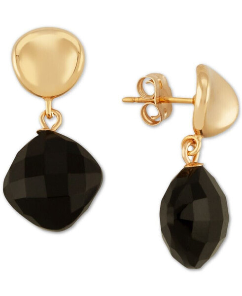 Серьги Macy's Onyx   in 14k Gold