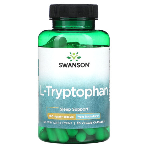 Витамин С Swanson L-Tryptophan, 500 мг, 90 вегетарианских капсул