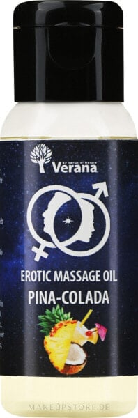 Öl für erotische Massage Pina Colada - Verana Erotic Massage Oil Pina-Colada 30 ml