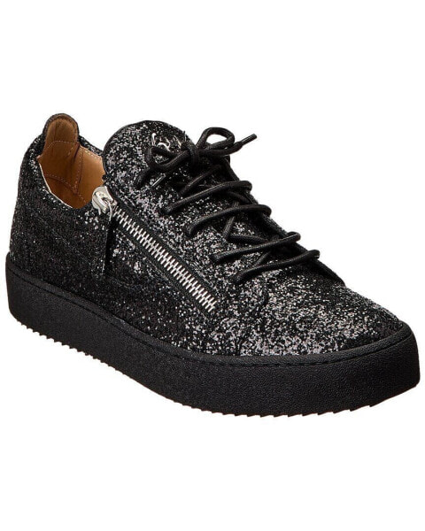 Giuseppe Zanotti May Glitter Sneaker Men's Black 47