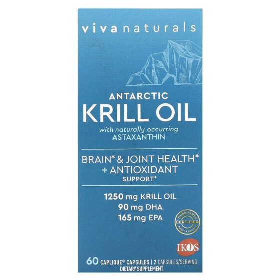 Antarctic Krill Oil with Astaxanthin, 60 Caplique Capsules