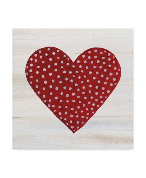 Kathleen Parr Mckenna Rustic Valentine Heart I Canvas Art - 15" x 20"