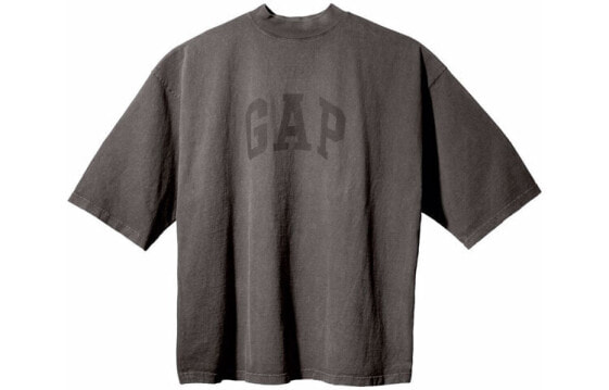 YEEZY x Gap x Balenciaga 三方联名款 3/4 Sleeve Tee 字母印花圆领七分袖T恤 男女同款 灰色 / Футболка YEEZY x Gap x Balenciaga 34 Sleeve Tee T SS22-022