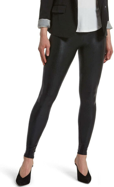 HUE 278306 Women's Body Gloss Leggings, Black, Medium