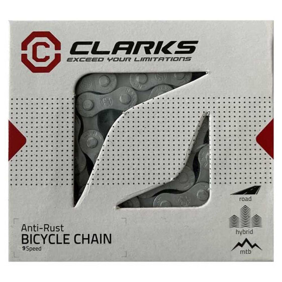 Цепь велосипедная Clarks Anti Rust с покрытием DACROMET®