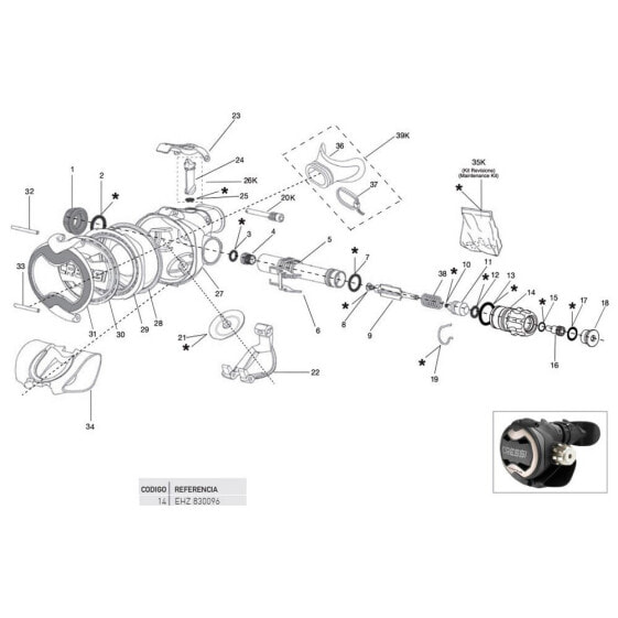 CRESSI Master Regulation Knob