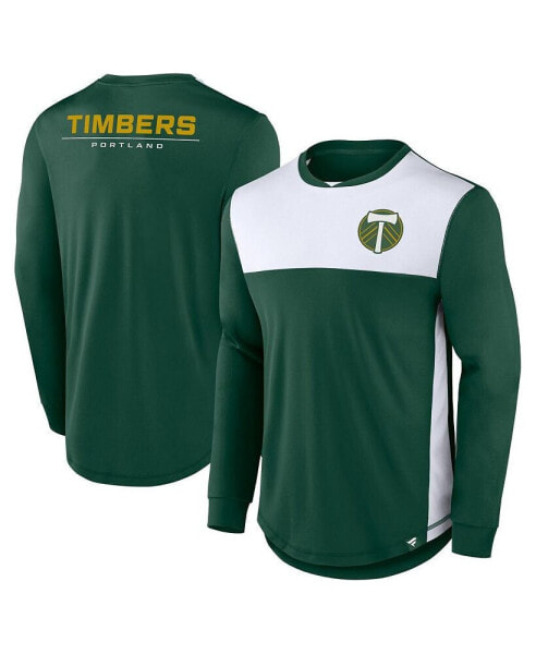 Men's Green Portland Timbers Mid Goal Long Sleeve T-shirt