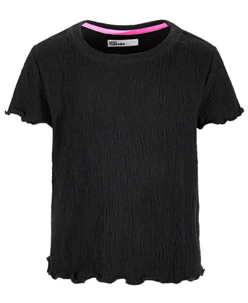 Big Girls Solid-Color Textured T-Shirt, Created for Macy's