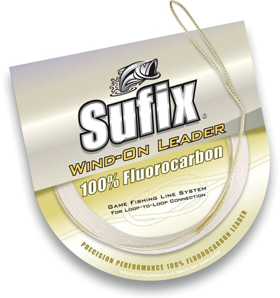 Sufix Fluorocarbon Wind-on Leader --33 Ft--Pick Line Class