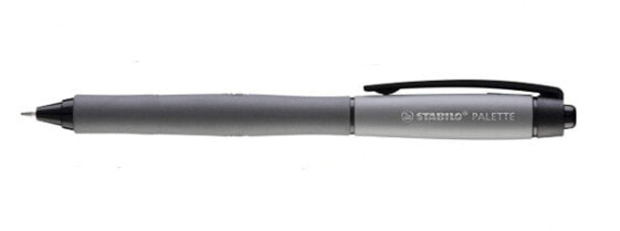 STABILO PALETTE, Clip-on retractable pen, Black, Plastic, Rubber, 0.4 mm, Fine, Ambidextrous