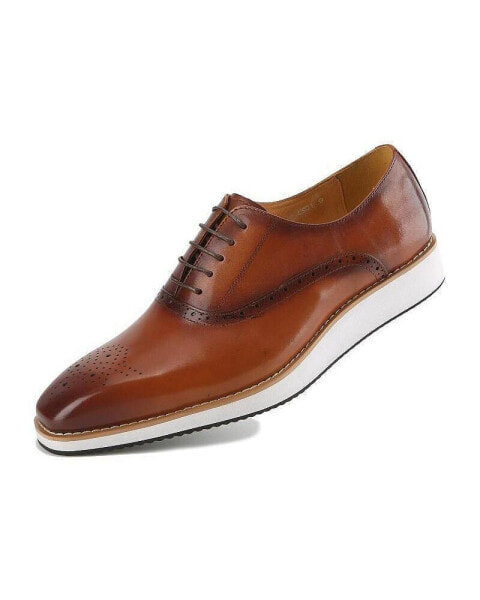 Men's Handcrafted Genuine Leather Hybrid Casual Brogue Dress Shoe