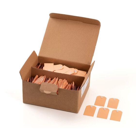 HERMA Shipping tags 35x60 mm with plastic eyelets 1000 pcs. - Brown - Cardboard - Plastic - China - 3.5 cm - 60 mm - 1000 pc(s)