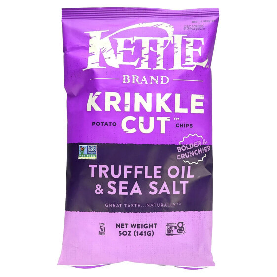 Чипсы картофельные Krinkle Cut, Truffle Oil & Sea Salt 141 г, KETTLE FOODS