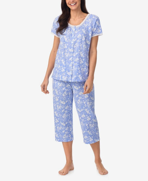 Women's Cap Sleeve Capri PJ Set