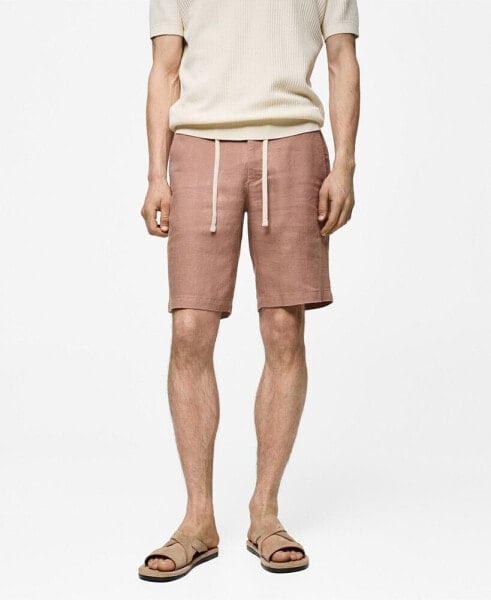 Men's Drawstring Detail Bermuda Shorts