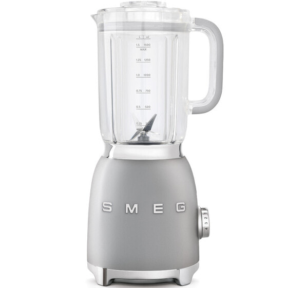 SMEG Tabletop blender BLF01SVEU (Silver) - Tabletop blender - 1.5 L - Pulse function - Ice crushing - 1 m - 800 W