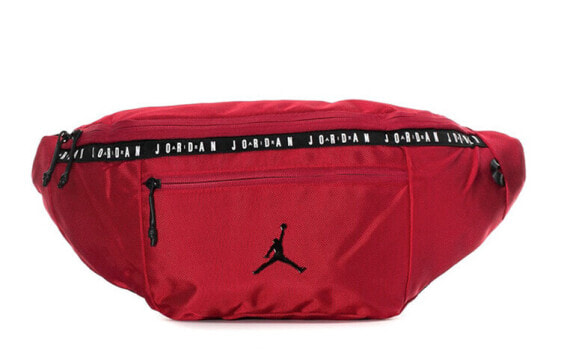 Jordan 飞人串标Logo大容量 单肩斜挎胸包腰包 男女同款 红色 / Jordan Logo 9A0245-R78