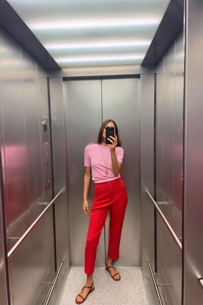 High-waist trousers