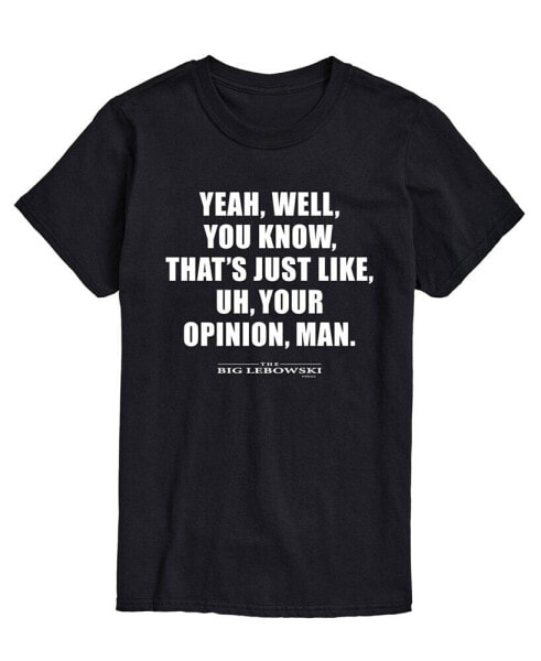 Men's The Big Lebowski Your Opinion T-shirt