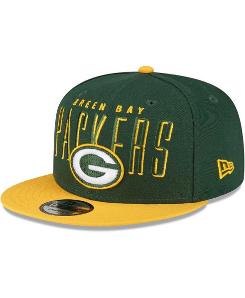 Men's Green, Gold Green Bay Packers Headline 9FIFTY Snapback Hat