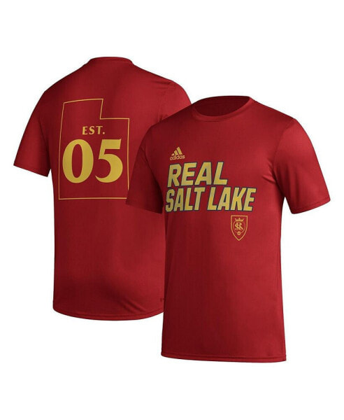 Men's Red Real Salt Lake Team Jersey Hook AEROREADY T-shirt