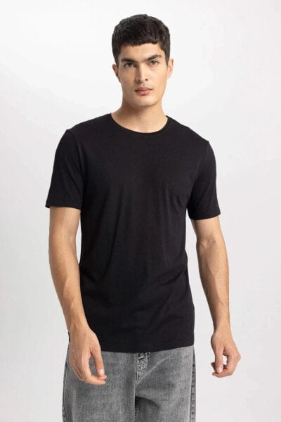Erkek T-shirt M6606az/bk27 Black
