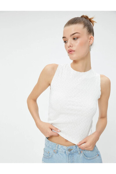 Футболка Koton Crop Atlet Slim Fit