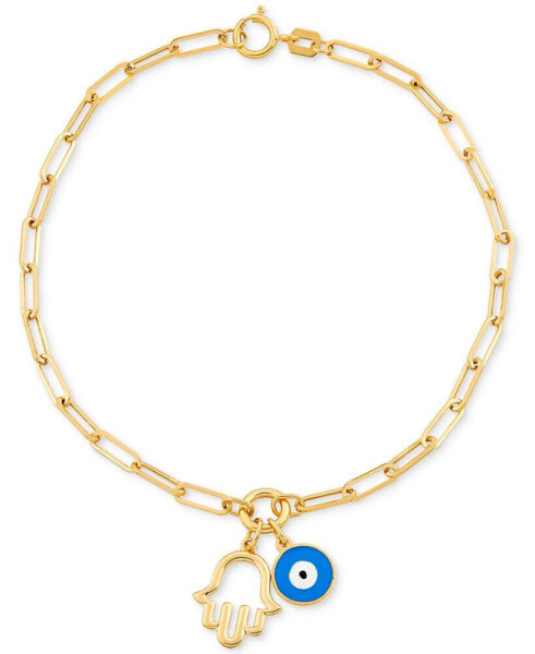 Браслет Macy's Hamsa Hand & Glass Evil Eye