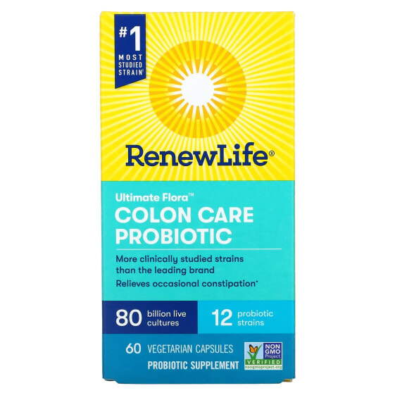 Colon Care Probiotic, 80 Billion CFU, 60 Vegetarian Capsules