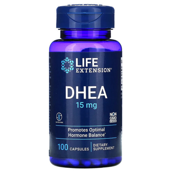 Витамины и БАДы Мужское здоровье Life Extension DHEA, 100 мг, 60 вегетарианских капсул