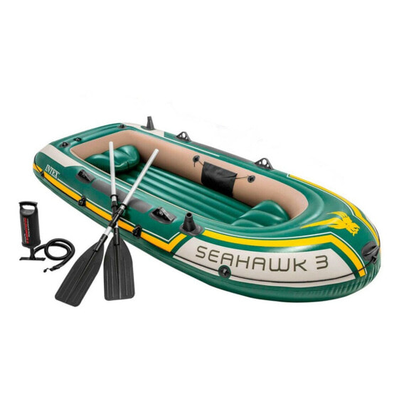 Надувная лодка Intex Seahawk 3 Зеленая 295 x 43 x 137 см