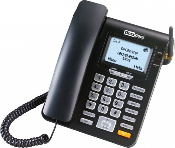 Telefon stacjonarny Maxcom MM 28D Czarny