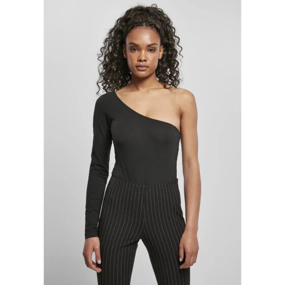 Боди эксклюзивное URBAN CLASSICS Bodysuit Organic Asymmetric One Sleeve