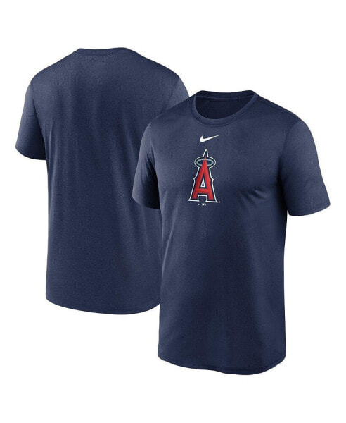 Men's Navy Los Angeles Angels Legend Fuse Large Logo Performance T-Shirt