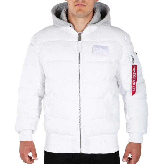 ALPHA INDUSTRIES MA-1 ZH Back Print Puffer FD jacket