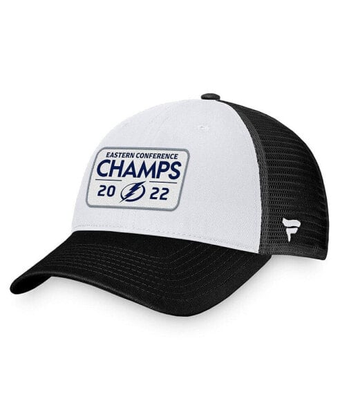 Men's Black Tampa Bay Lightning 2022 Eastern Conference Champions Locker Room Trucker Adjustable Hat