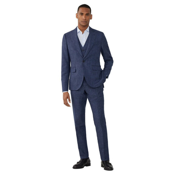 HACKETT Pow Wool Lin Check Suit