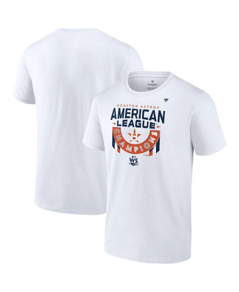 Men's White Houston Astros 2022 American League Champions Locker Room Short Sleeve T-shirt