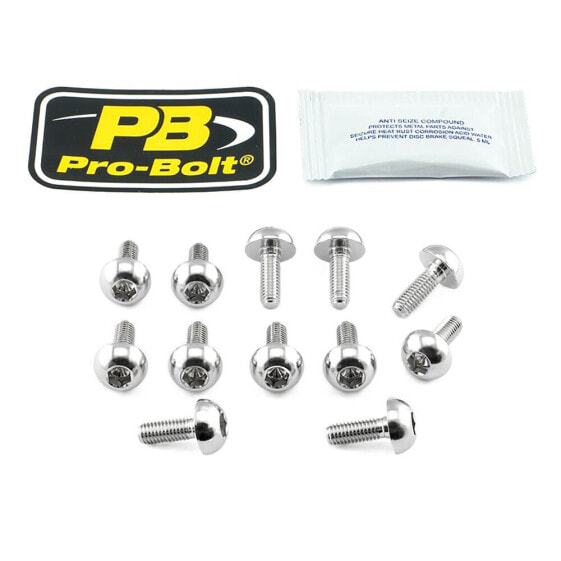 PRO BOLT SS12DISCHONFR Stainless Steel Brake Disc Screws 12 Units