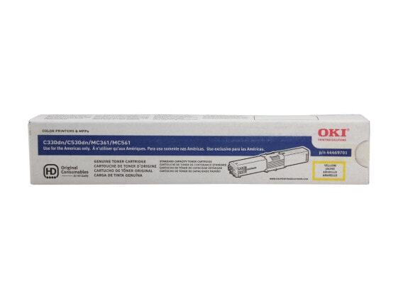 Oki Data 44469701 Toner Cartridge - Yellow