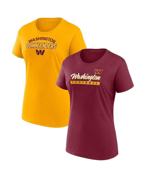 Women's Washington Commanders Risk T-Shirt Combo Pack