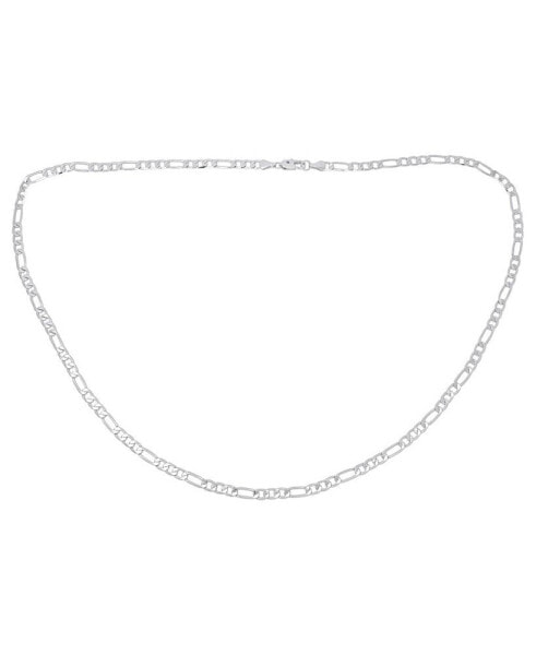 Diamond Accent Figaro Chain Necklace