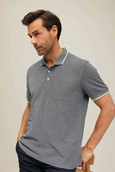 Regular Fit Polo Yaka Kısa Kollu Tişört