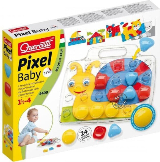 Мозаика детская Quercetti Mozaika Pixel Baby Basic 24 элемента