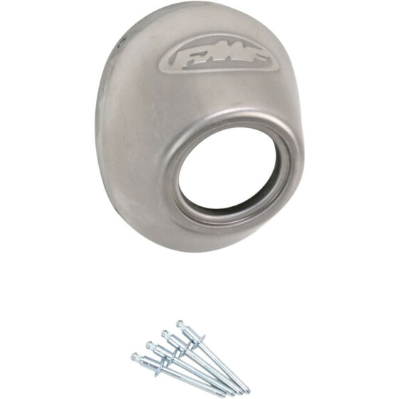 FMF PowerCore 4/Q4 Stainless Steel Straight Cut End Cap