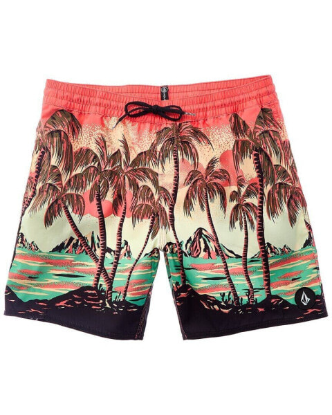 Volcom Novelty Swim Trunk Men's Orange L