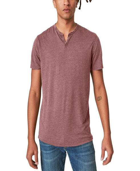 Men's Venice Burnout Notch Neck Tee T-shirts